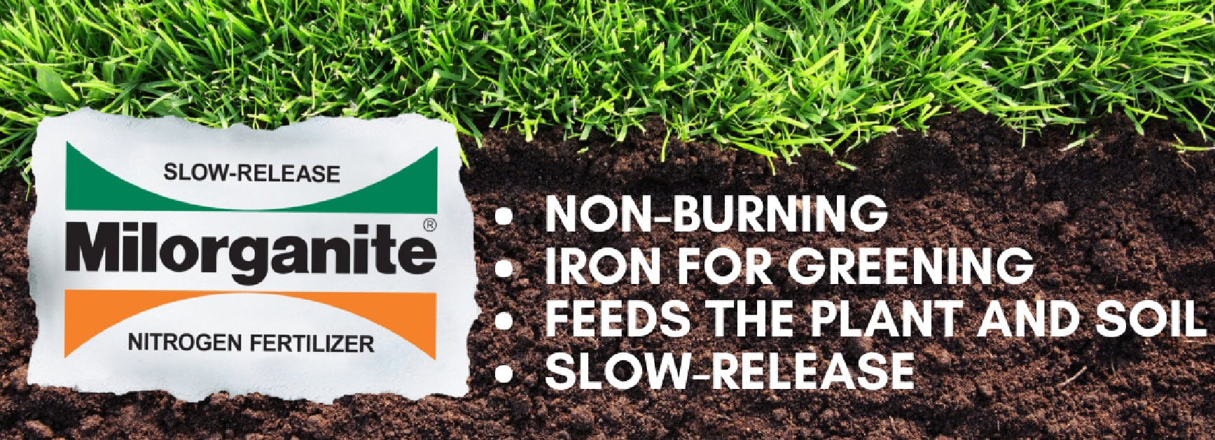 milorganite fertilizer slow release nitrogen lawn garden why grass herbeins burn soil